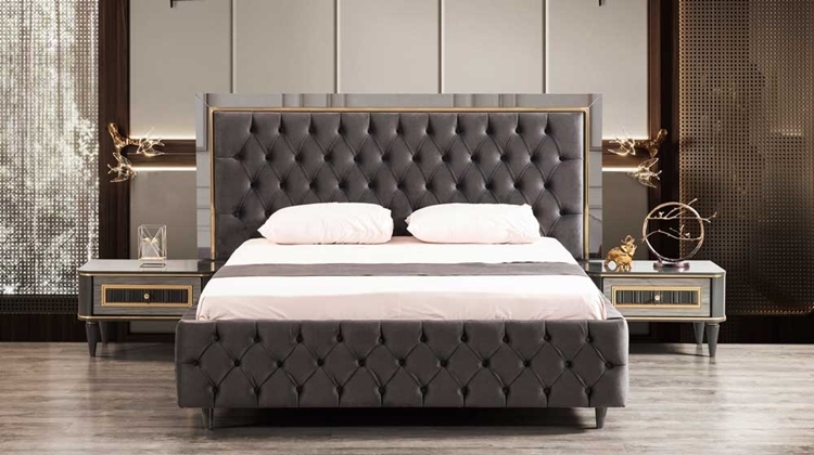 Luxury Antrasit Yatak Odası Takımı